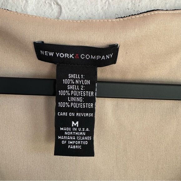 NY & COMPANY Blouse Top Women Medium Babydoll Y2K Sheer Lace Whimsigoth Vintage - Picture 5 of 5